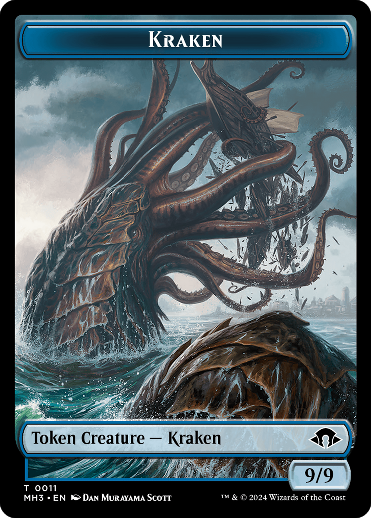 Kraken // Energy Reserve Double-Sided Token [Modern Horizons 3 Tokens] | Silver Goblin