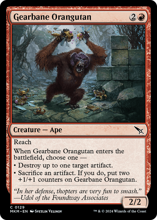 Gearbane Orangutan [Murders at Karlov Manor] Foil