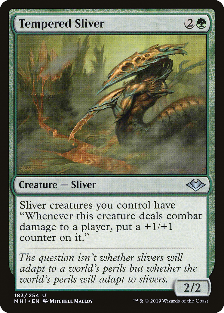 Tempered Sliver [Modern Horizons] | Silver Goblin