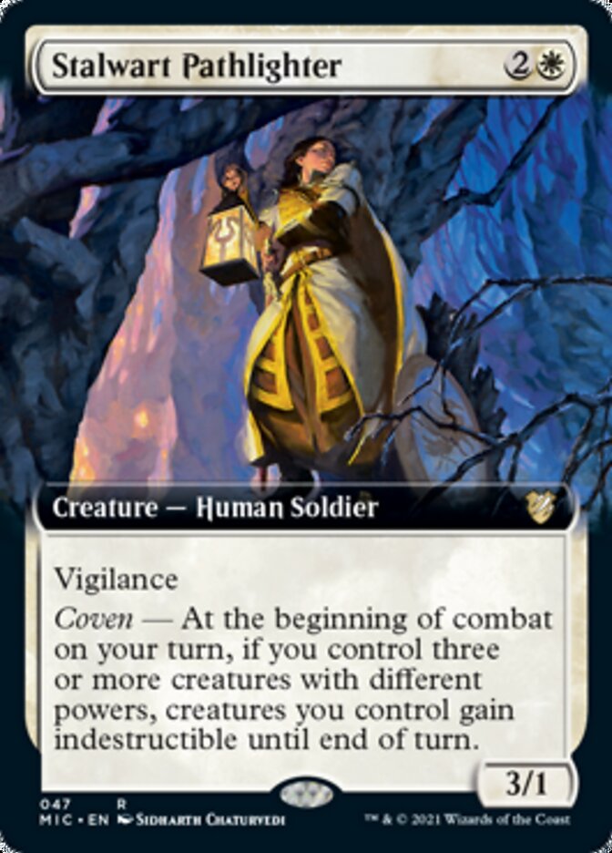 Stalwart Pathlighter (Extended Art) [Innistrad: Midnight Hunt Commander] | Silver Goblin