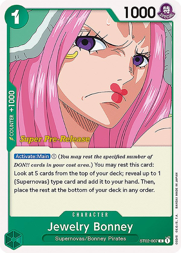 Jewelry Bonney [Super Pre-Release Starter Deck: Worst Generation] | Silver Goblin