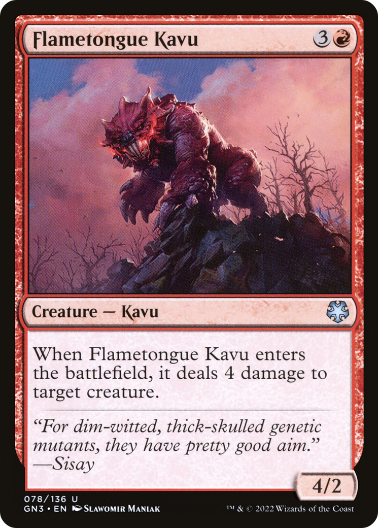 Flametongue Kavu [Game Night: Free-for-All] | Silver Goblin