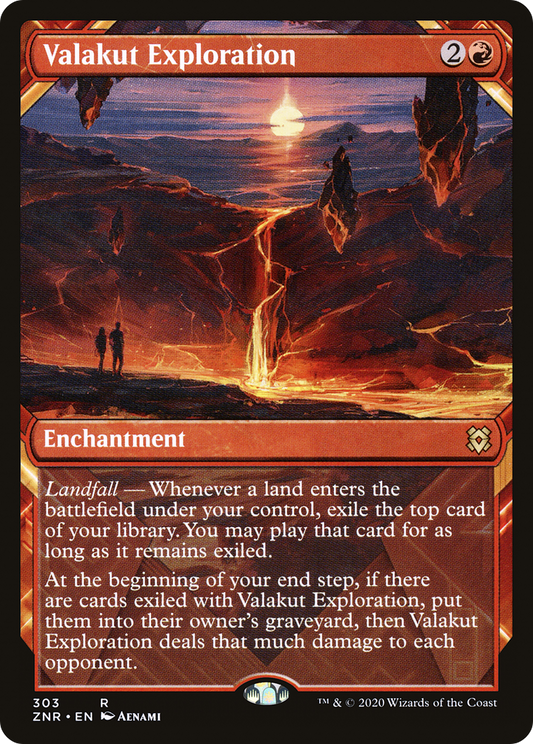 Valakut Exploration (Showcase) [Zendikar Rising] Foil