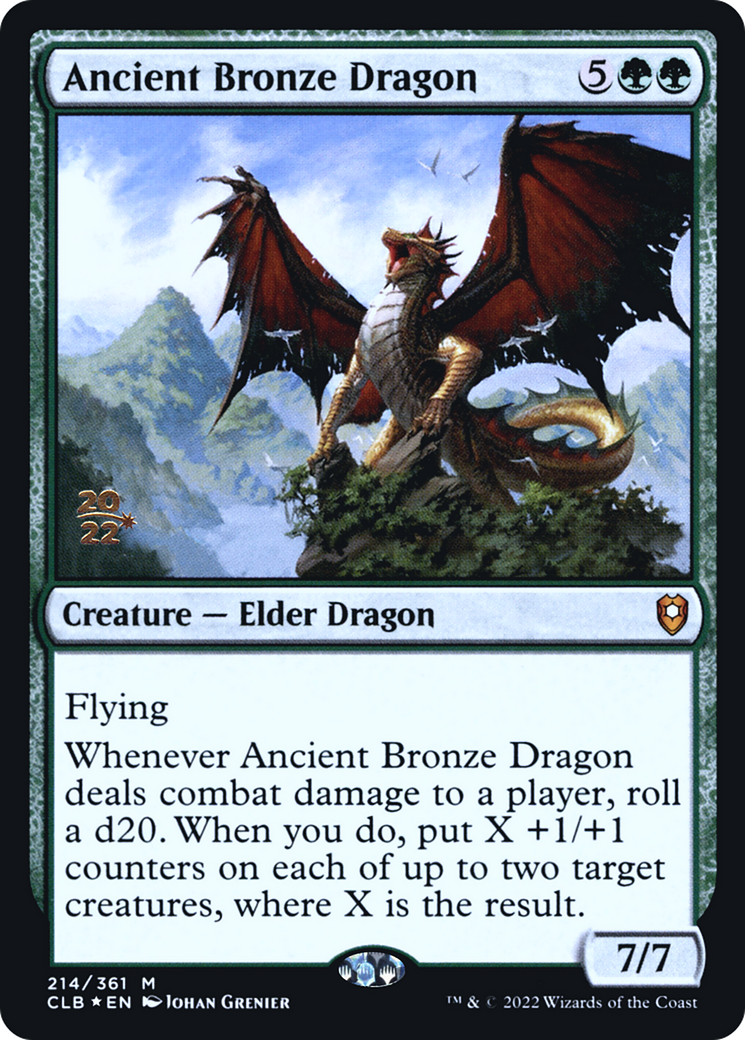 Ancient Bronze Dragon [Commander Legends: Battle for Baldur's Gate Prerelease Promos] | Silver Goblin