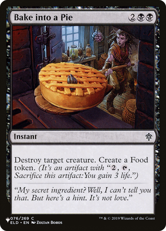 Bake into a Pie [The List] Foil