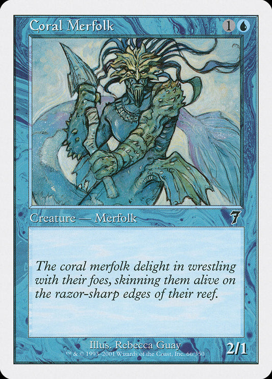 Coral Merfolk [Seventh Edition] Foil