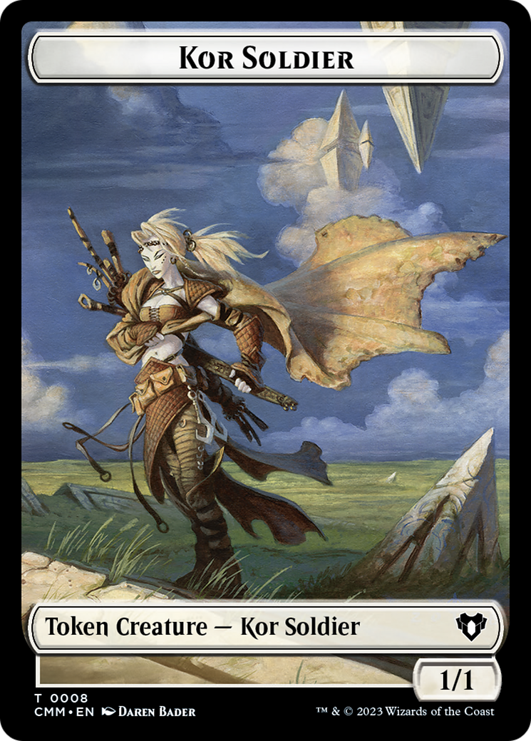 Zombie (0019) // Kor Soldier Double-Sided Token [Commander Masters Tokens] | Silver Goblin