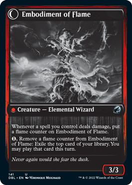 Flame Channeler // Embodiment of Flame [Innistrad: Double Feature] | Silver Goblin