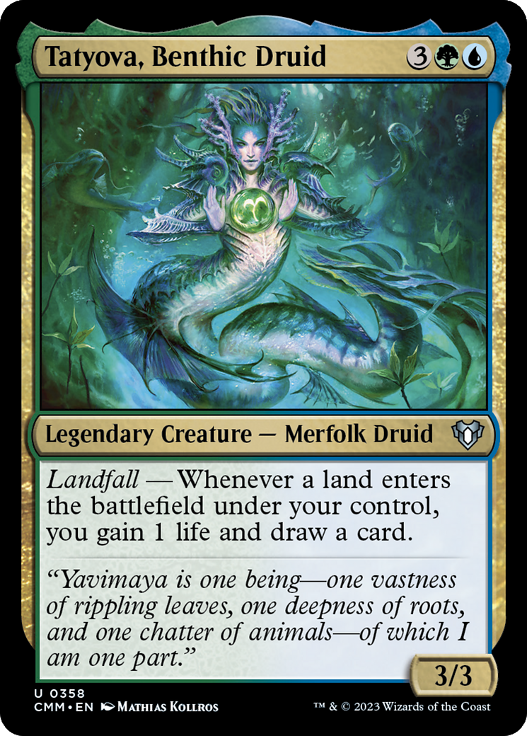 Tatyova, Benthic Druid [Commander Masters] | Silver Goblin