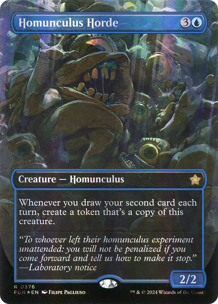 Homunculus Horde (Borderless) (Mana Foil) [Foundations]