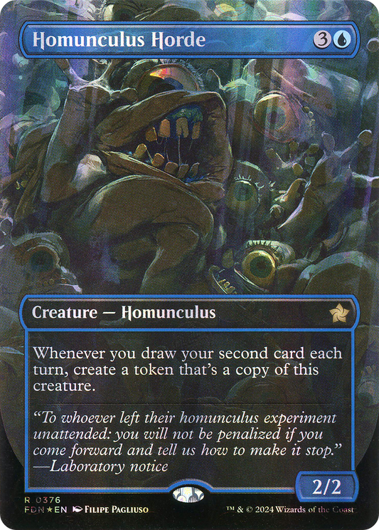 Homunculus Horde (Borderless) (Mana Foil) [Foundations]