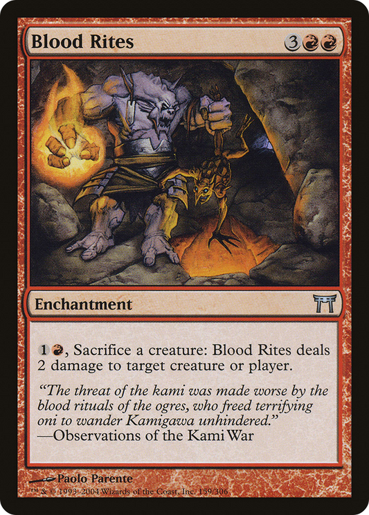 Blood Rites [Champions of Kamigawa] Foil