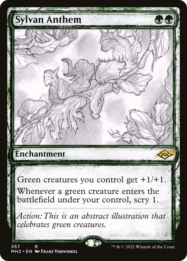 Sylvan Anthem (Sketch) [Modern Horizons 2] Foil