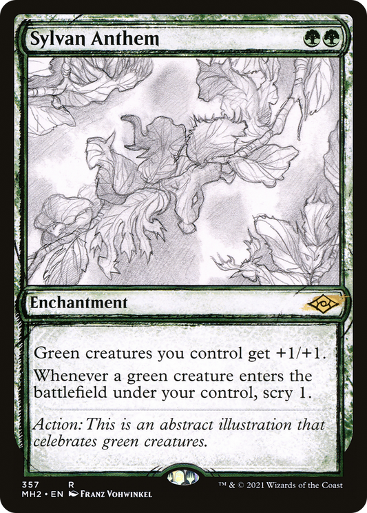Sylvan Anthem (Sketch) [Modern Horizons 2] Foil