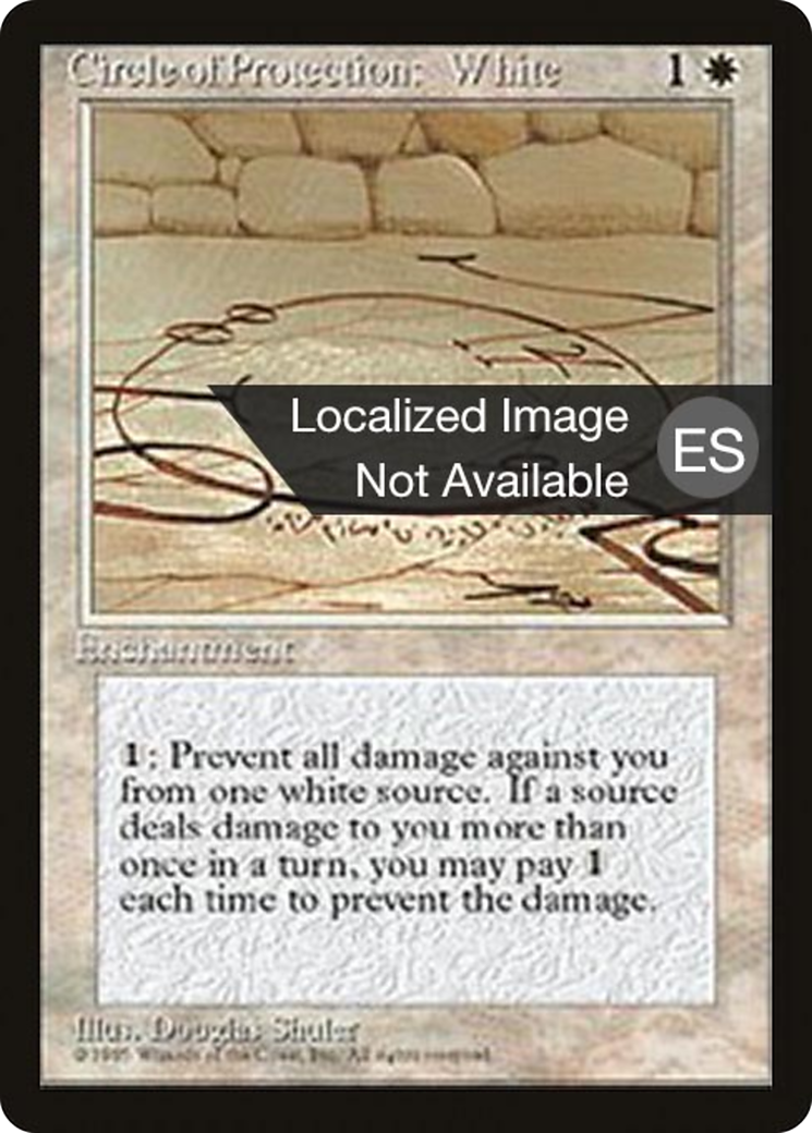 Circle of Protection: White [Fourth Edition (Foreign Black Border)] | Silver Goblin