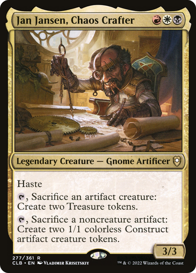 Jan Jansen, Chaos Crafter [Commander Legends: Battle for Baldur's Gate] | Silver Goblin