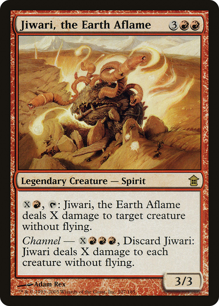 Jiwari, the Earth Aflame [Saviors of Kamigawa] | Silver Goblin