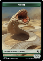 Wurm // Spider Double-Sided Token [Commander Masters Tokens] | Silver Goblin