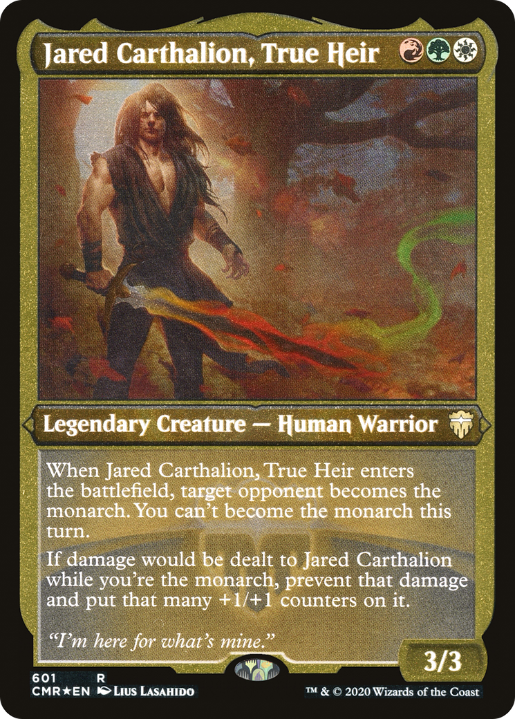 Jared Carthalion, True Heir (Etched) [Commander Legends] | Silver Goblin