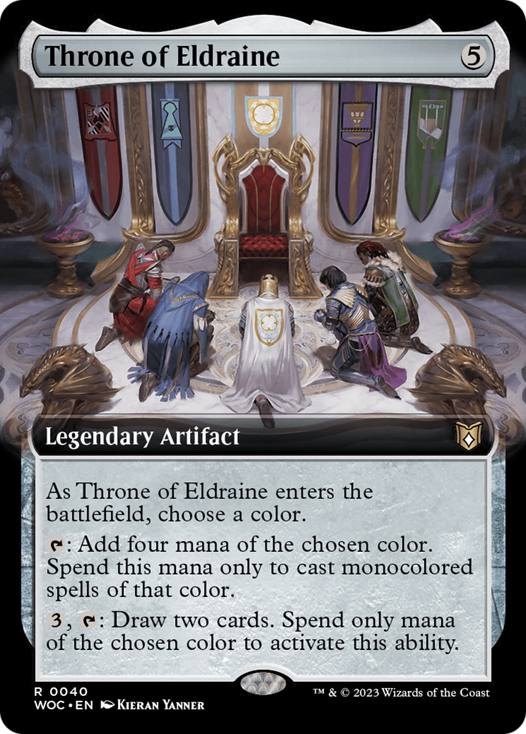 Throne of Eldraine (Extended Art) [Wilds of Eldraine Commander] | Silver Goblin