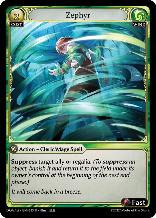 Zephyr (235) [Dawn of Ashes: 1st Edition] Foil