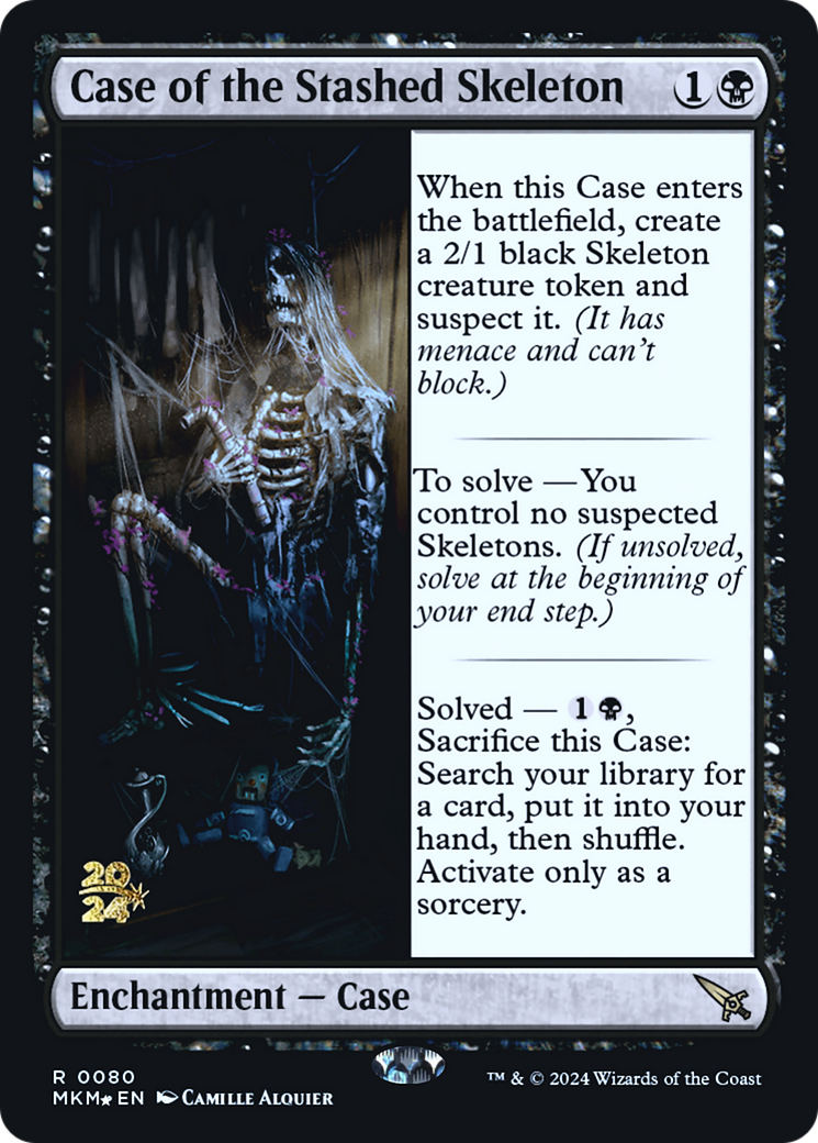 Case of the Stashed Skeleton [Murders at Karlov Manor Prerelease Promos] | Silver Goblin