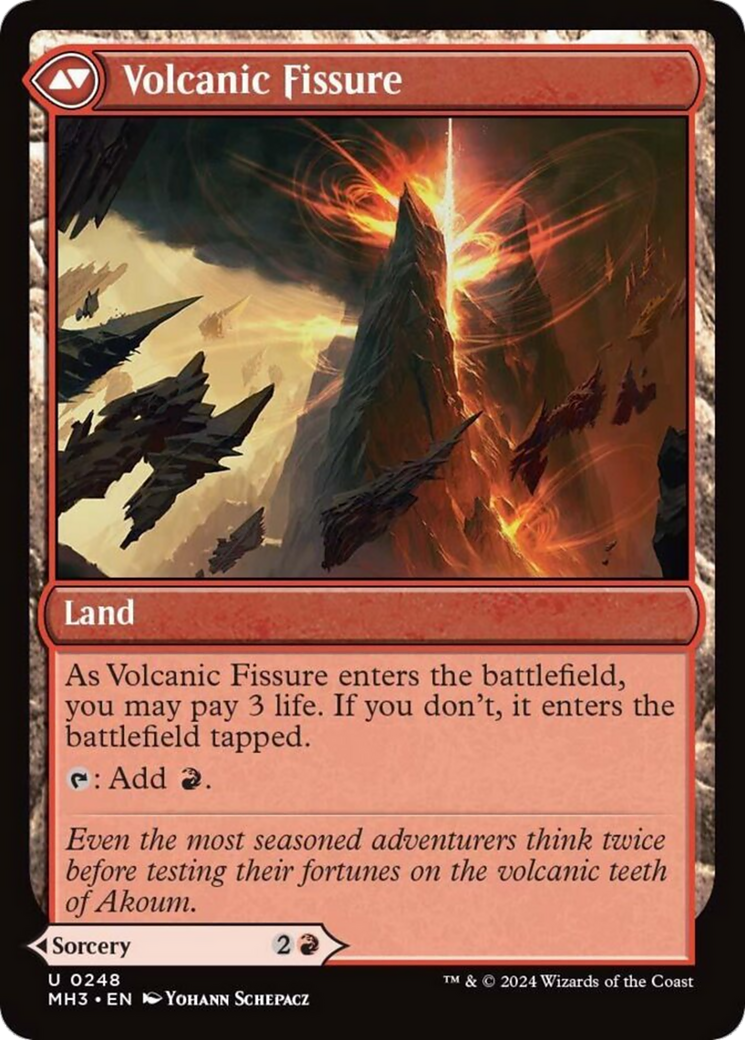 Sundering Eruption // Volcanic Fissure [Modern Horizons 3] | Silver Goblin