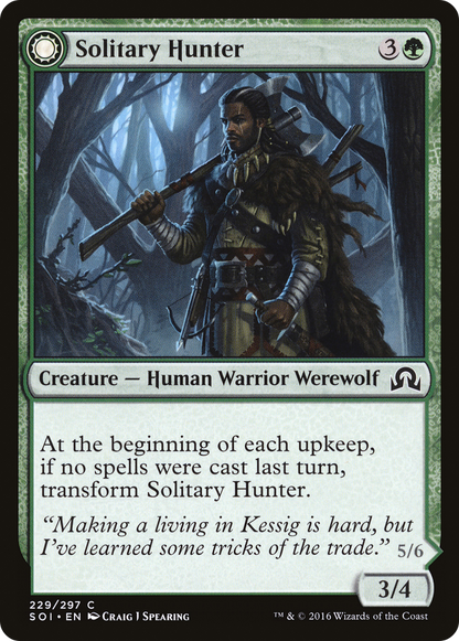 Solitary Hunter // One of the Pack [Shadows over Innistrad]