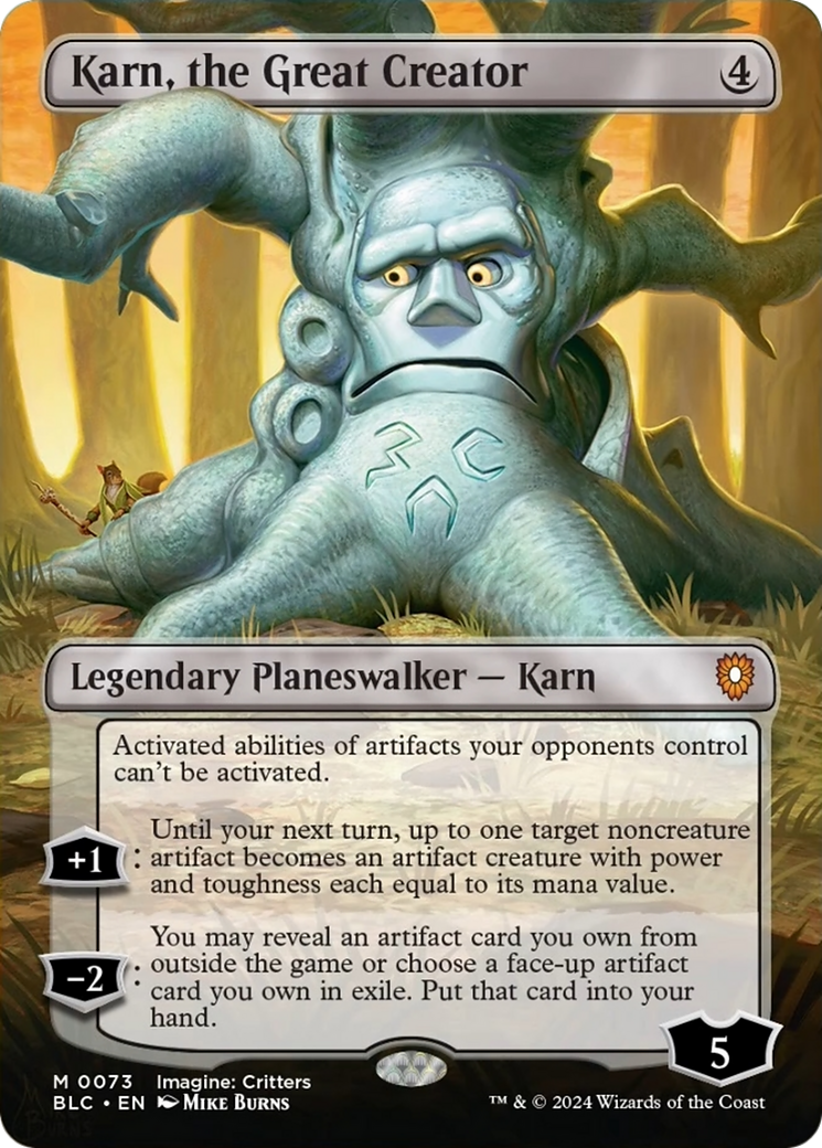 Karn, the Great Creator (Borderless) [Bloomburrow Commander] | Silver Goblin