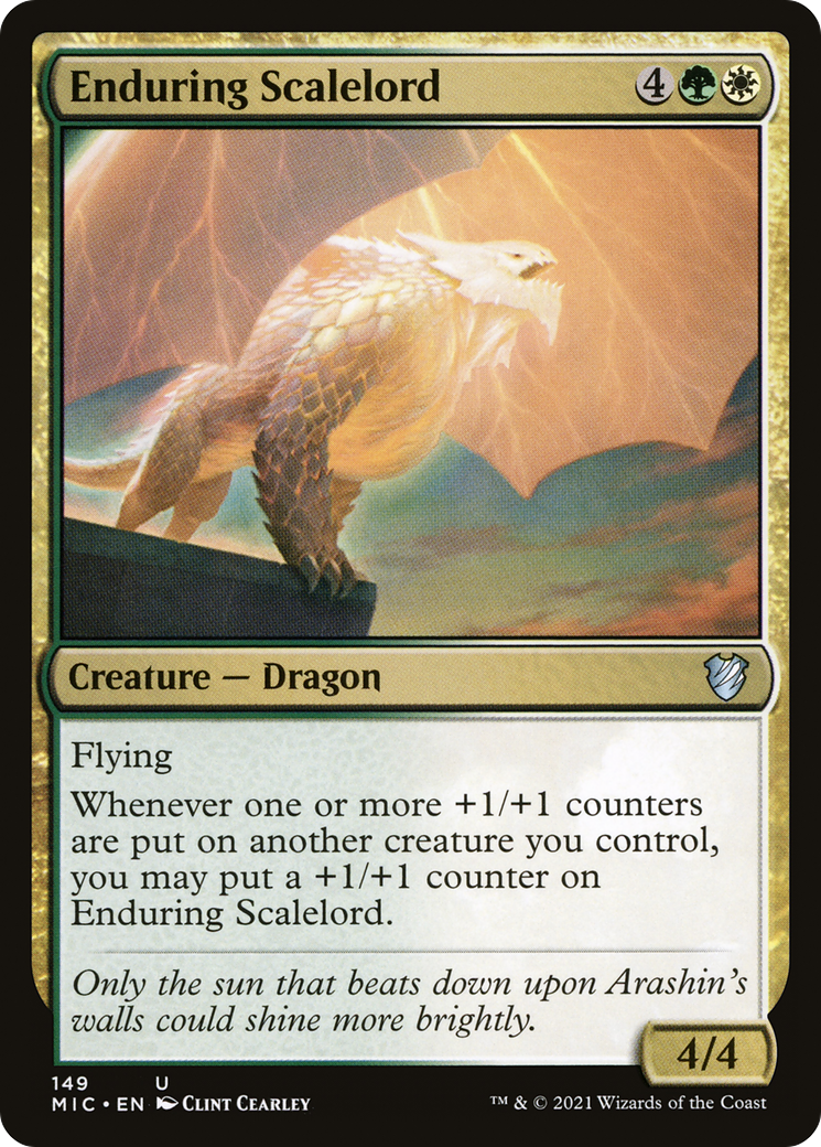 Enduring Scalelord [Innistrad: Midnight Hunt Commander] | Silver Goblin