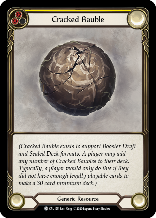 Cracked Bauble [CRU195] (Crucible of War)  1st Edition Rainbow Foil | Silver Goblin