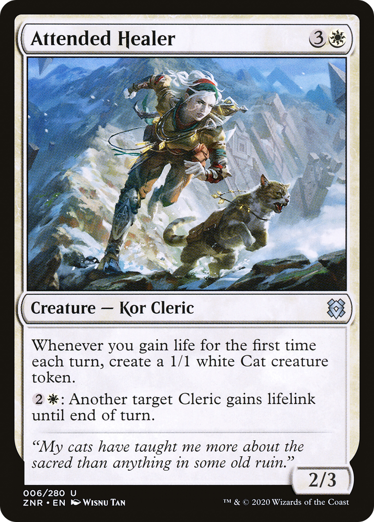 Attended Healer [Zendikar Rising] Foil