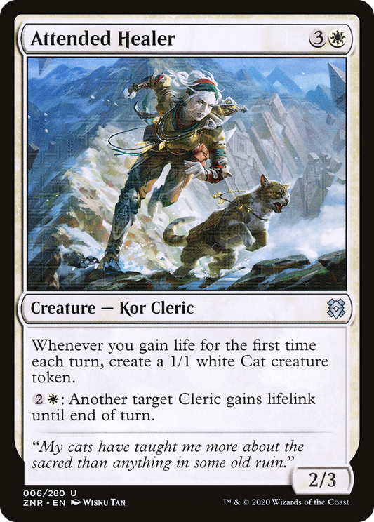 Attended Healer [Zendikar Rising] Foil