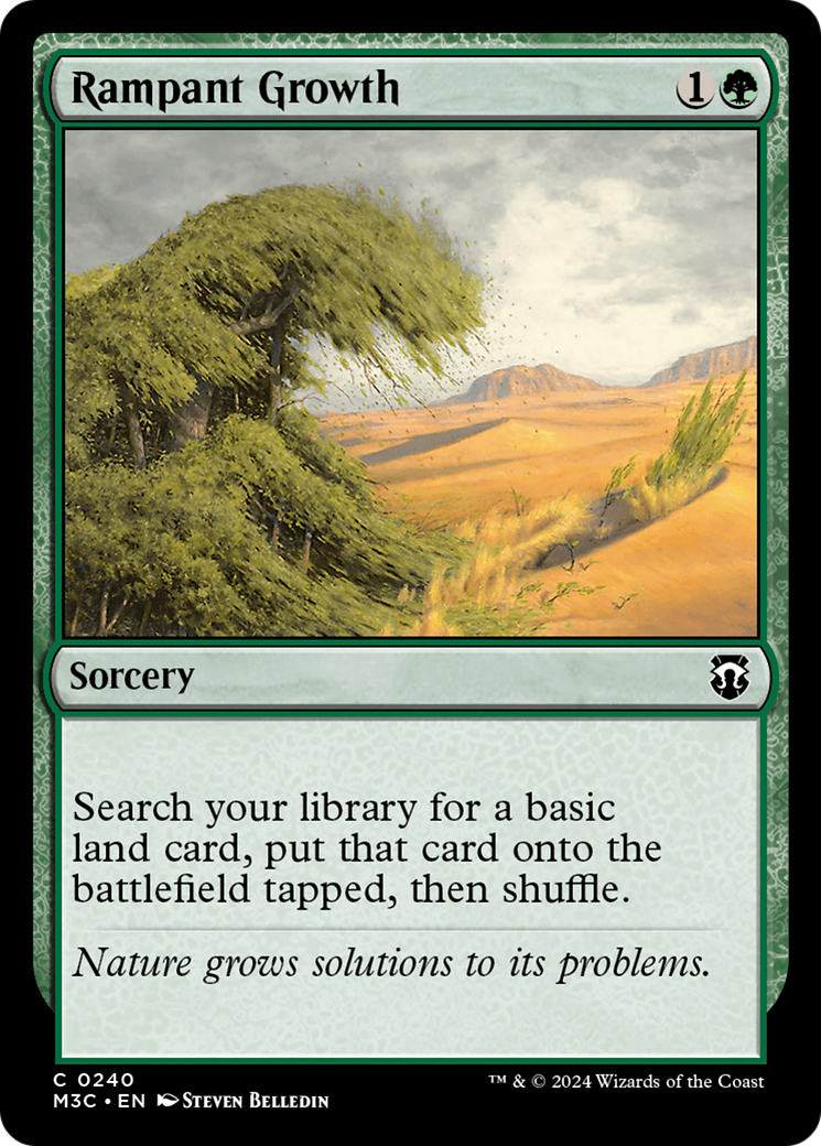 Rampant Growth (Ripple Foil) [Modern Horizons 3 Commander] | Silver Goblin