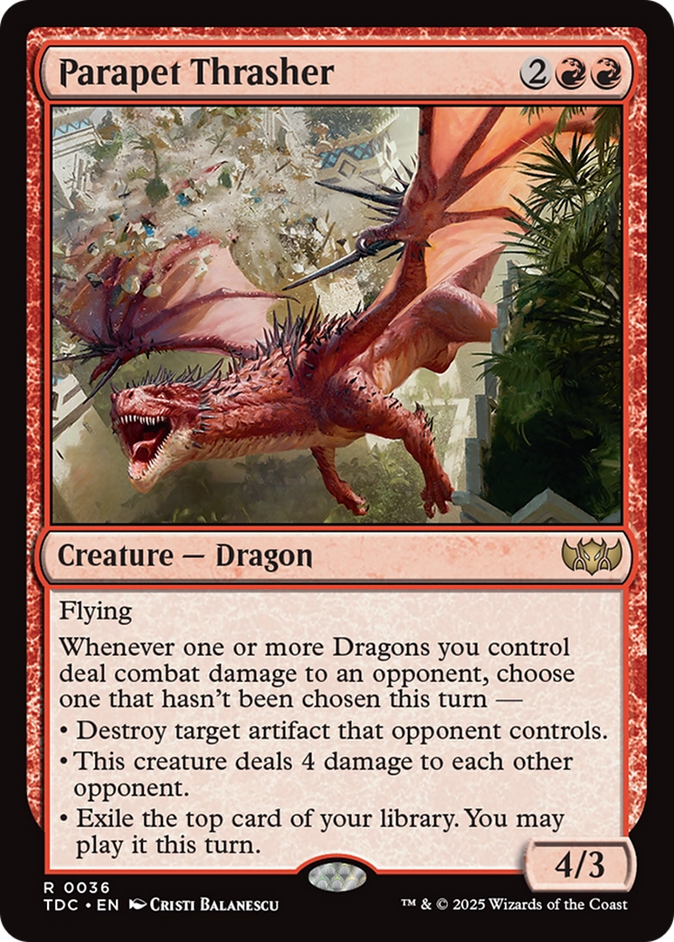 Parapet Thrasher (036) - Commander: Tarkir: Dragonstorm