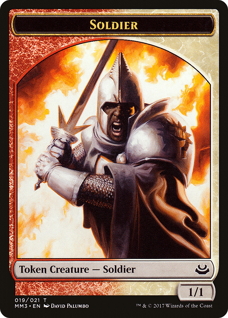 Soldier Token (019/021) [Modern Masters 2017 Tokens] | Silver Goblin