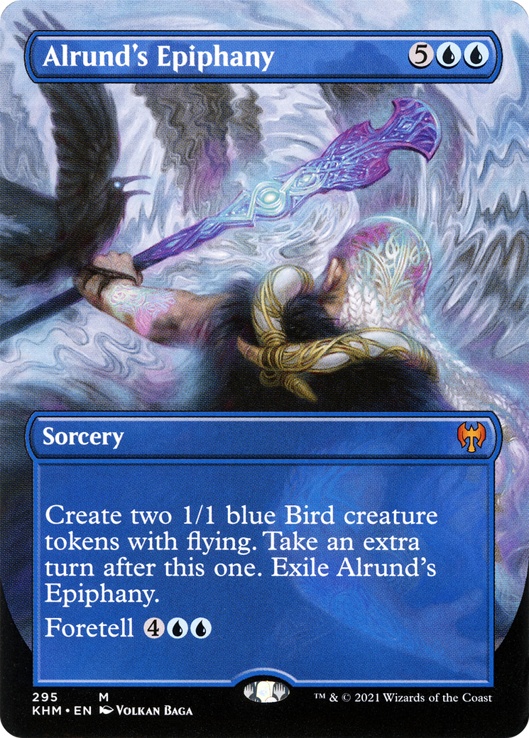 Alrund's Epiphany (Borderless Alternate Art) [Kaldheim] | Silver Goblin