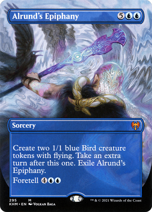 Alrund's Epiphany (Borderless Alternate Art) [Kaldheim]