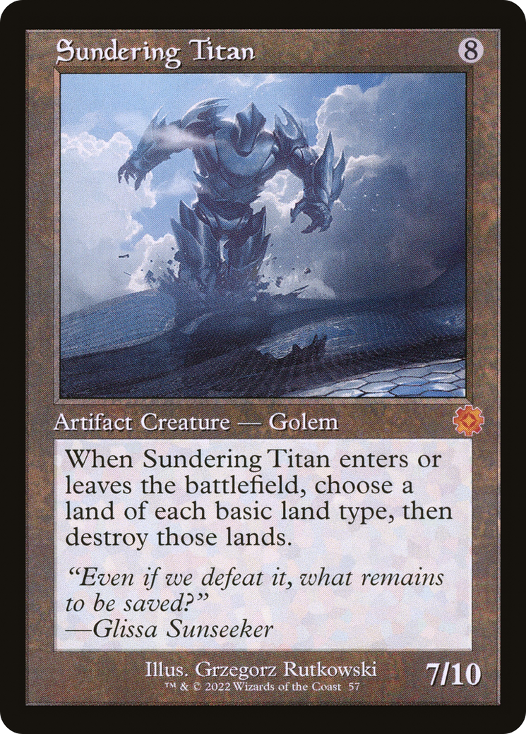 Sundering Titan (Retro) [The Brothers' War Retro Artifacts] | Silver Goblin