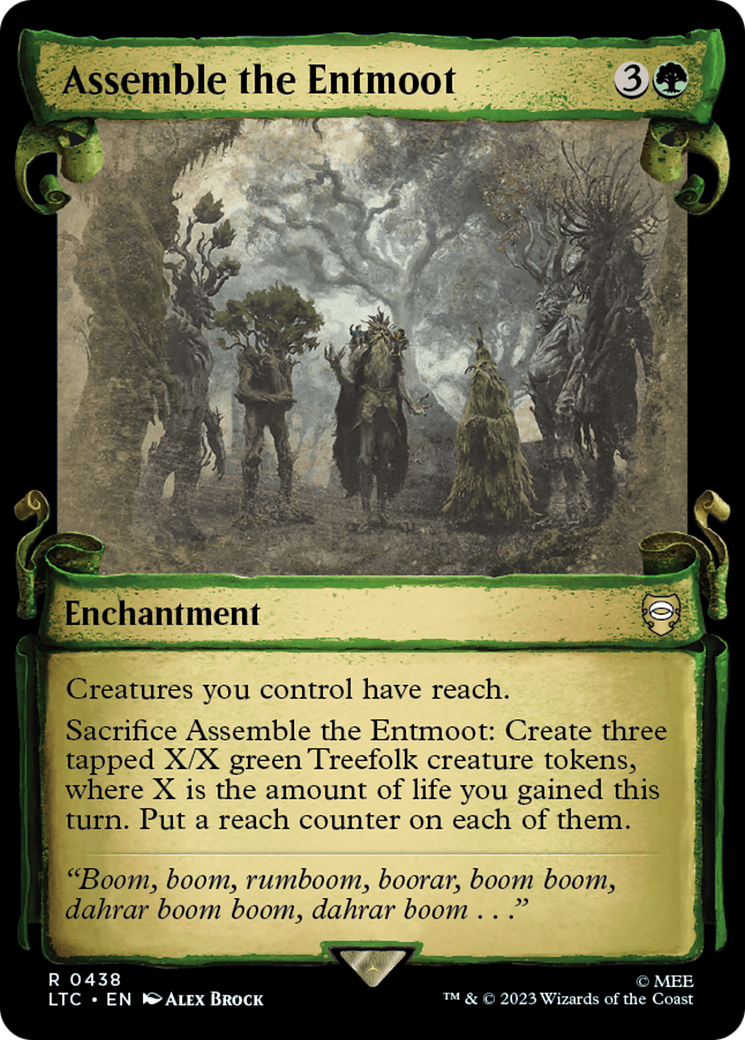 Assemble the Entmoot [The Lord of the Rings: Tales of Middle-Earth Commander Showcase Scrolls] Foil