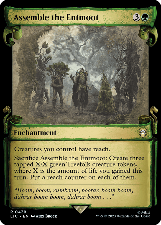 Assemble the Entmoot [The Lord of the Rings: Tales of Middle-Earth Commander Showcase Scrolls] Foil