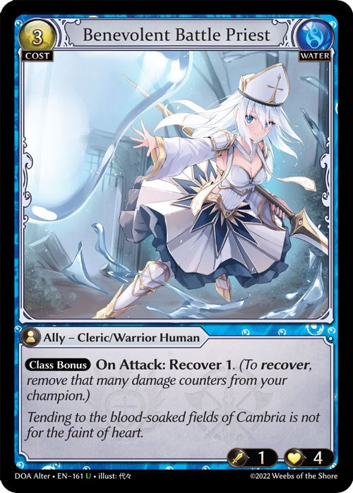Benevolent Battle Priest (161) [Dawn of Ashes: Alter Edition] Foil