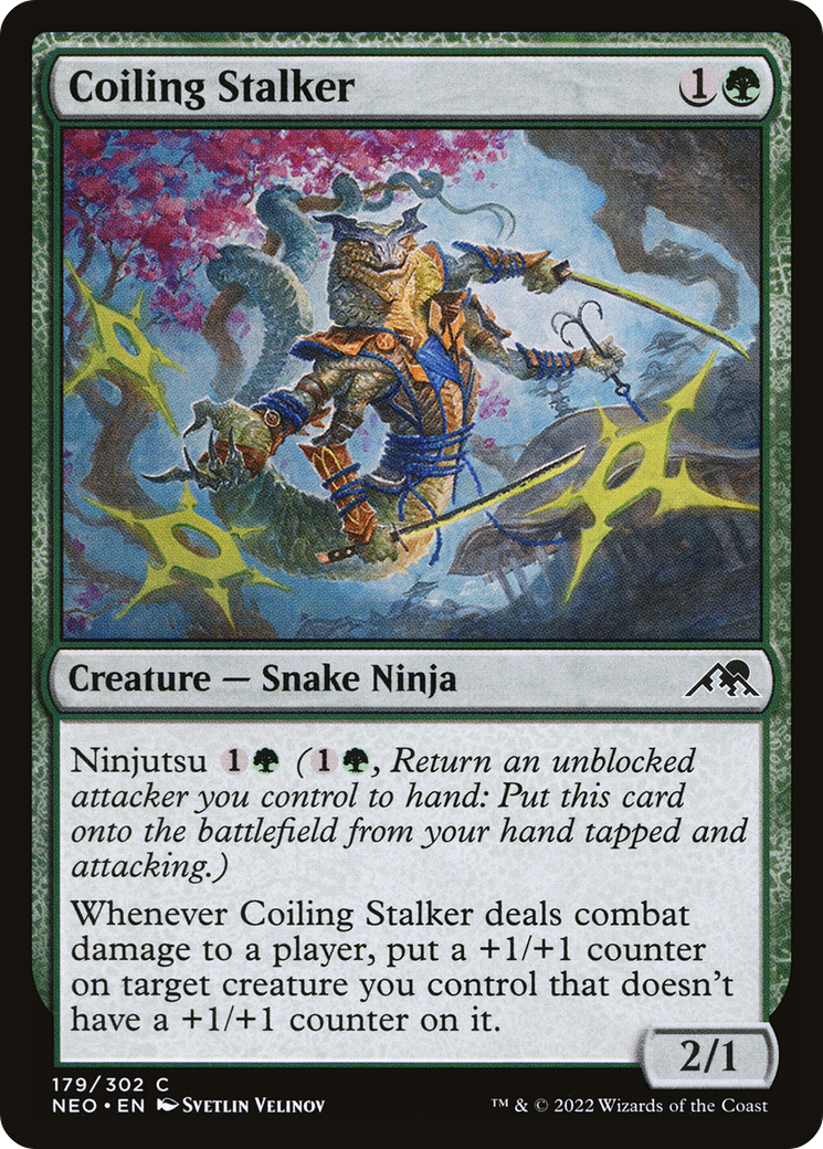 Coiling Stalker [Kamigawa: Neon Dynasty] | Silver Goblin