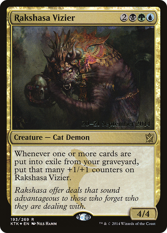 Rakshasa Vizier [Khans of Tarkir Prerelease Promos]