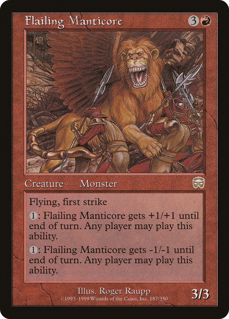 Flailing Manticore [Mercadian Masques] | Silver Goblin