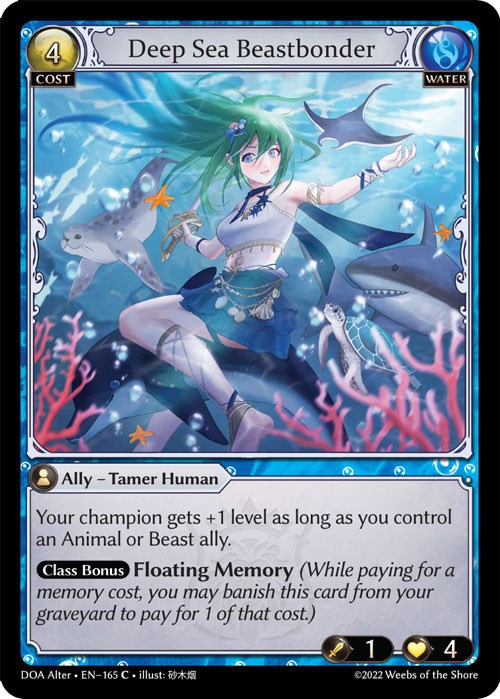 Deep Sea Beastbonder (165) [Dawn of Ashes: Alter Edition] Foil