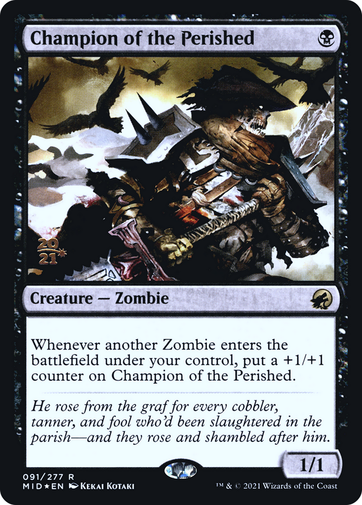 Champion of the Perished [Innistrad: Midnight Hunt Prerelease Promos] | Silver Goblin