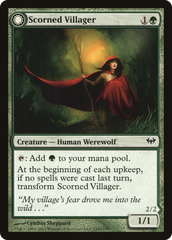 Scorned Villager // Moonscarred Werewolf [Dark Ascension] | Silver Goblin