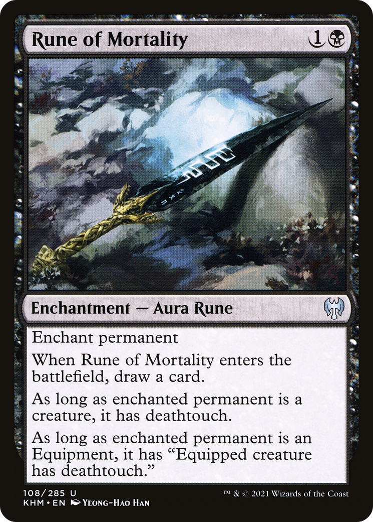 Rune of Mortality [Kaldheim] Foil