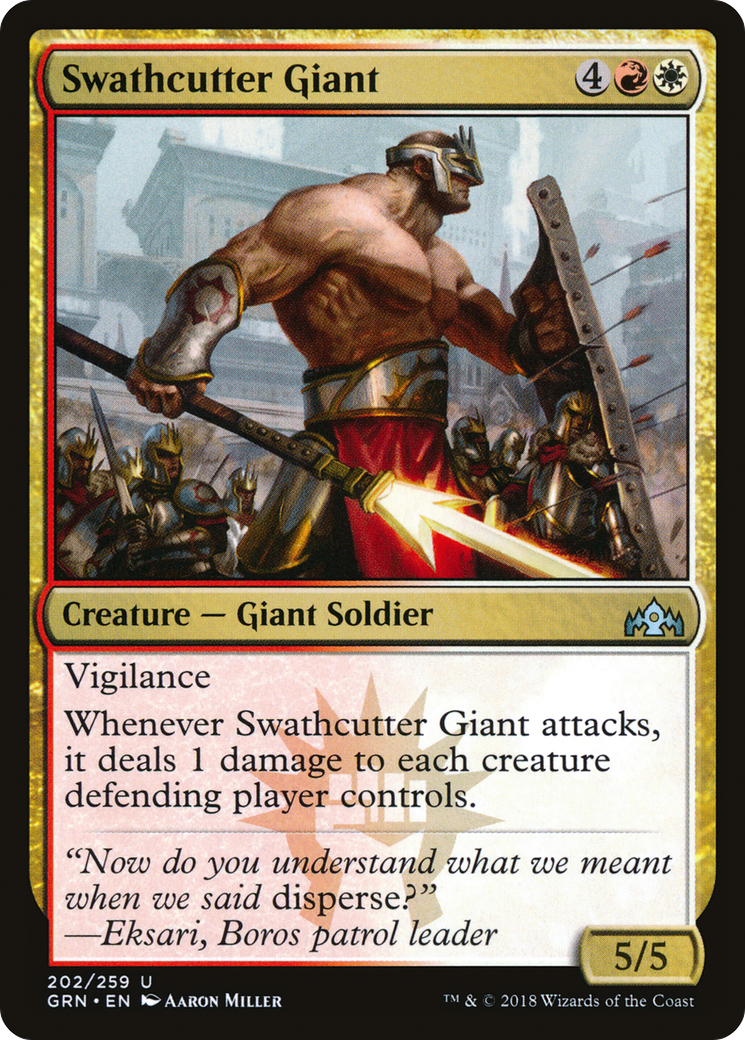 Swathcutter Giant [Guilds of Ravnica] Foil